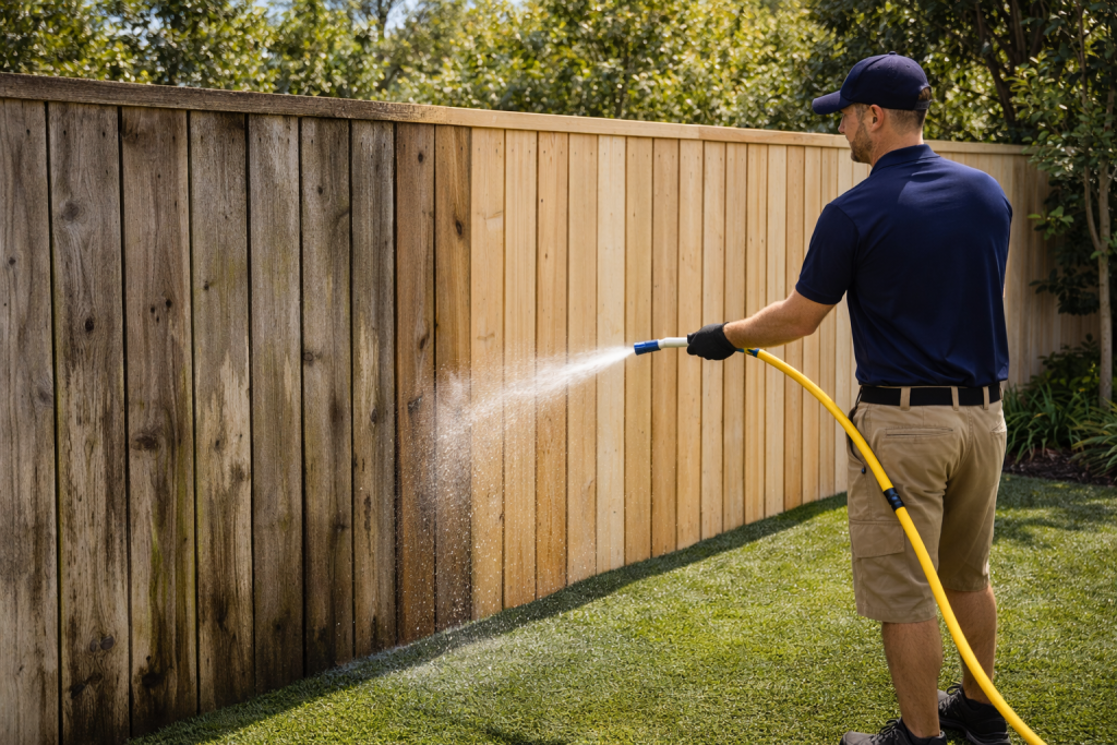 Vinyl & Wood Fence Cleaning